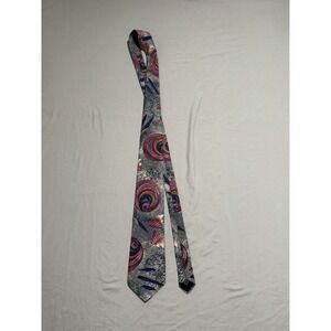 Cezani Men's Neck Tie Abstract Pattern 100% Silk